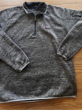 Simply Southern Women's Heathered Gray Quarter-Zip Pullover